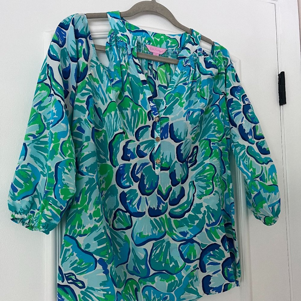 Lilly Pulitzer Cold Shoulder Blouse